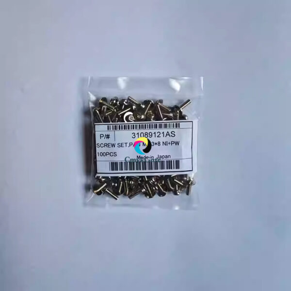 Roland DX4 print head cross screw with washer M2.3*8 Roland print head bolt 31089121AS