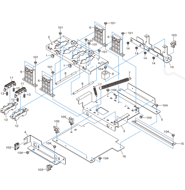 Roland SG-540/SG-300/VG-640 CUPSCREW SET,M3*6 NI 50 PCS- 31289102AS