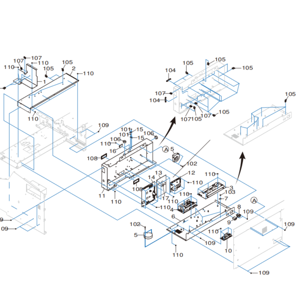 Roland SG-540/SG-300/VG-640 RIVET SET,NYLON P2655B 20 PCS-31299102AS