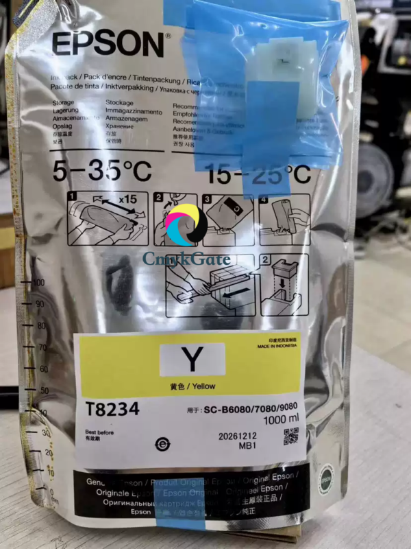 Epson T8231–T8234 Water-based Dye Inks (for B7080 / B9080)