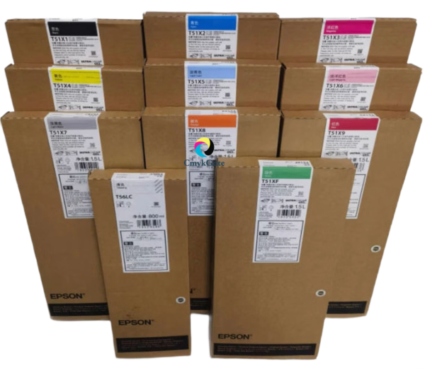 Epson S9180 uses the UltraChrome GS3 eco-solvent ink system (T51X series)